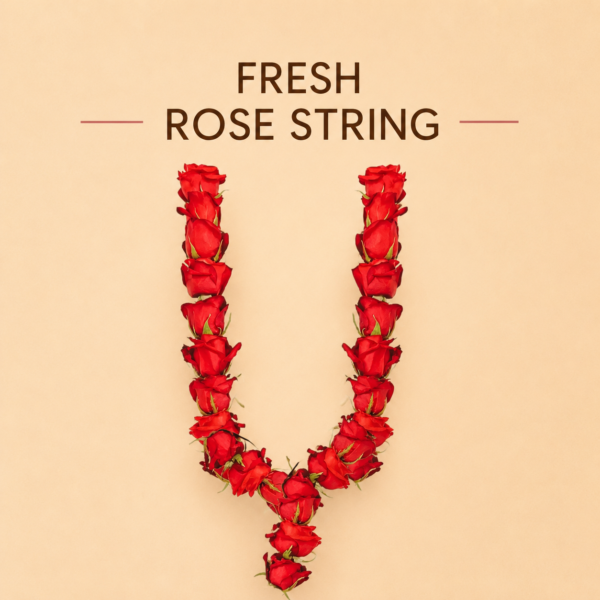 Fresh Rose String, 30 cm Enhance Your Pooja