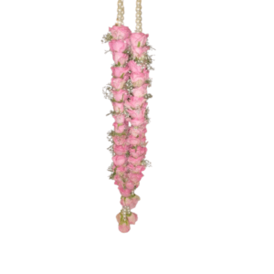 Pink Rose GarlandS 2Pcs ( Jaimala ) Enhance Your Pooja