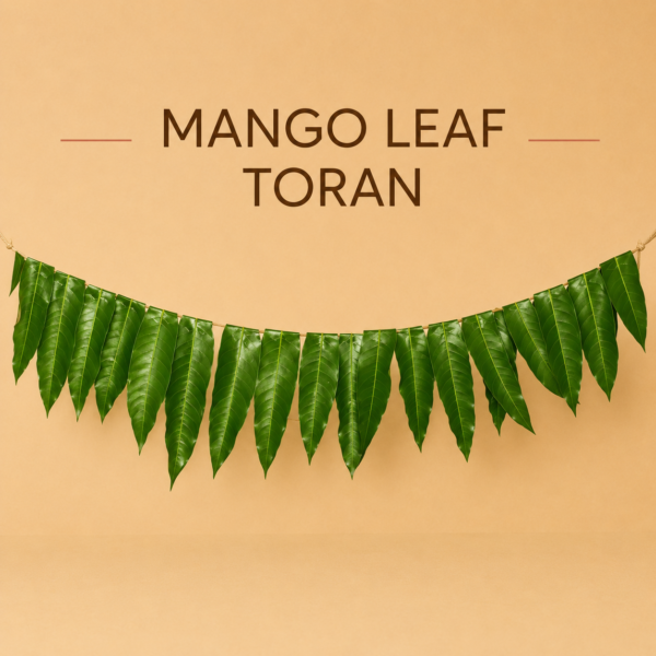 Fresh Mango Leaf Toran (2 Strings) – Auspicious Pooja Door Decoration