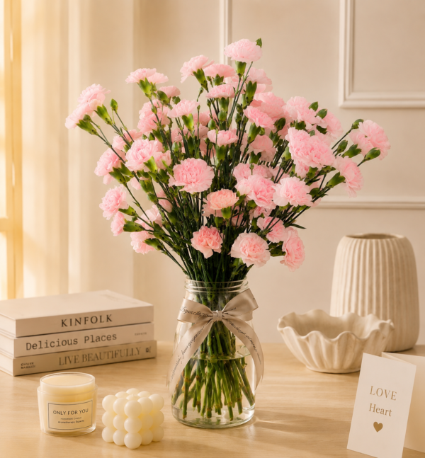 Pink Carnation Bunch 20pcs Sagar florist