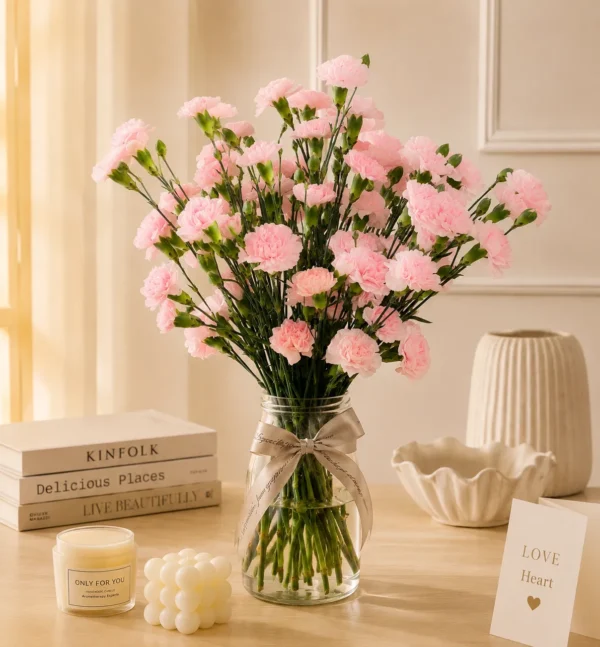 Pink Carnation Bunch 20pcs Sagar florist