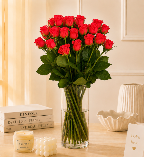 Classic Red Roses Bunch 20pcs Sagarflorist