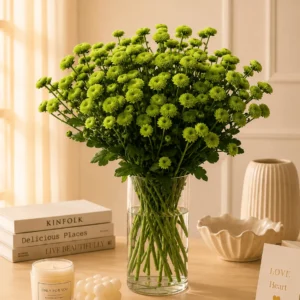 Green Daisy Flowers Bunch