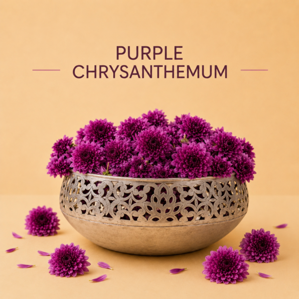 Purple Chrysanthemum Flowers 250gm Enhance Your Pooja