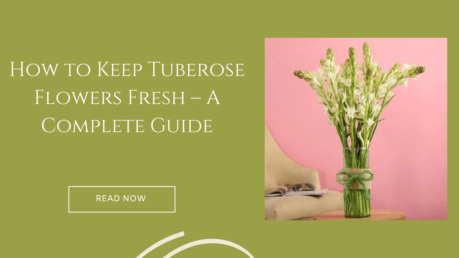 how to keep tuberose flowers fresh