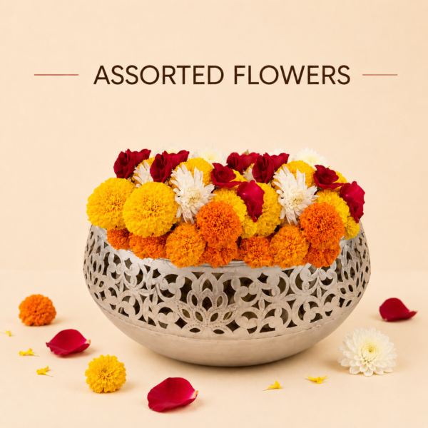 Assorted Pooja Flowers 200gm Enhance Your Pooja