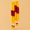 Elegant Rose & Yellow Marigold Flower Garland 2 pcs