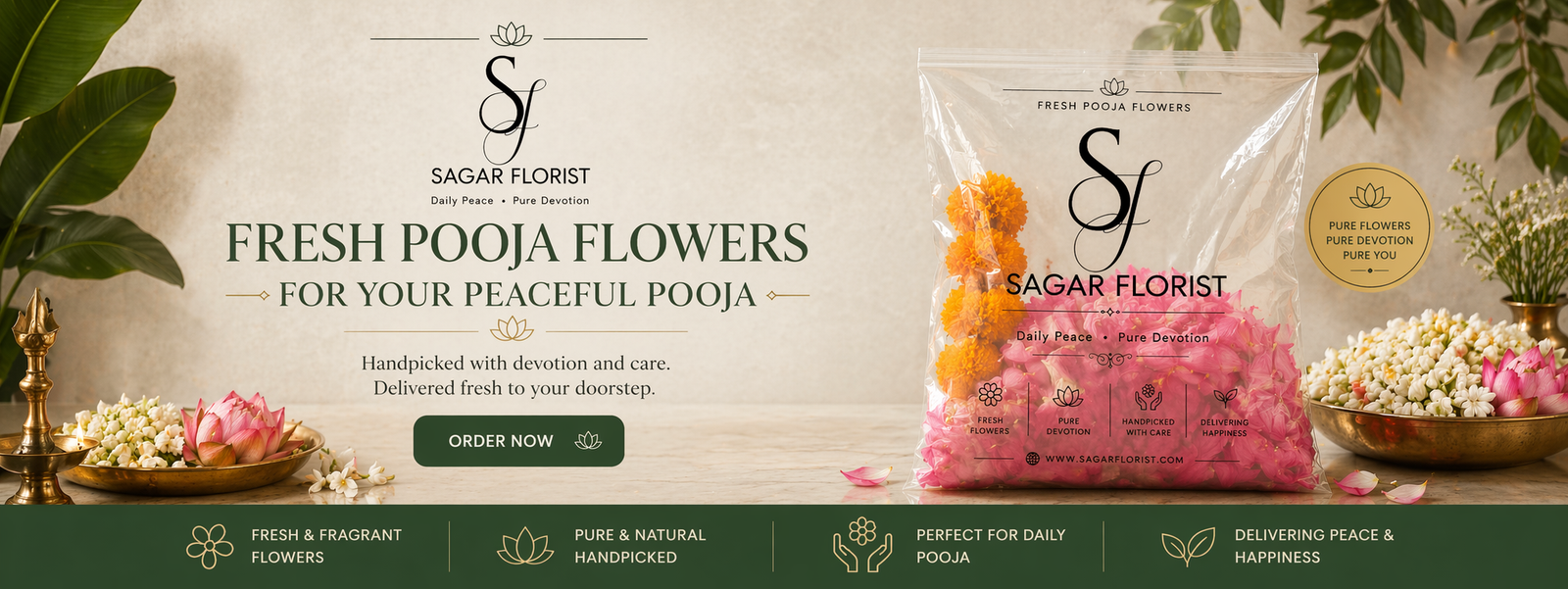 pooja flowers online