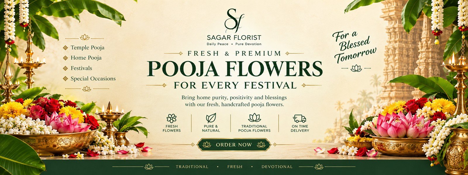 pooja flowers online