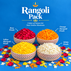 Diwali Rangoli Flower Petals Pack – 2 KG Fresh Petals